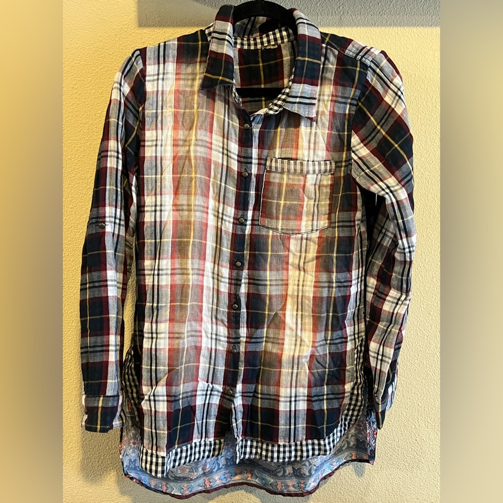 Tribal Plaid Shirt - Multicolor